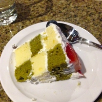 Green Tea Chiffon Fruit Cake